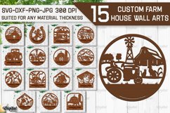 Farmhouse Wall Decor Laser Cut Bundle. Custom Farm Signs SVG Product Image 1