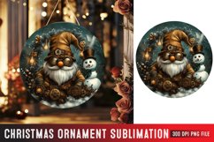 Christmas Ornaments Round Sign PNG, Christmas Round Sign PNG
