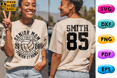 Volleyball Senior Mom Svg, Png, Class Of 2026 Mom Shirt Svg Product Image 1