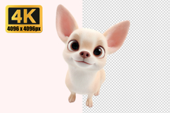 Cute Chihuahua Puppy Transparent PNG Product Image 1
