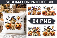 Halloween Dog - Pillow Sublimation PNG Design Product Image 1