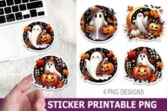 Halloween Ghost Sticker Printable | High Quality 300 Dpi Product Image 1