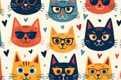 Cats Pattern Background Product Image 1