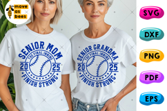 Baseball Senior Mom &amp; Grandma Svg, Png, Class of 2025 Svg Product Image 1