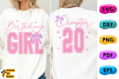 20th Birthday Girl Shirt SVG, PNG, Pink Design, Chapter 20 Product Image 1