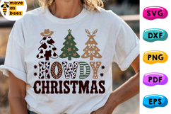Howdy Christmas SVG, PNG, Country, Western, Cowboy Shirt svg Product Image 1