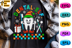 Dental Elf Svg, Png, Assistant, Dentist, Orthodontist X-mas Product Image 1