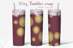 20oz skinny tumbler wrap design, Tumbler sublimation png Product Image 1