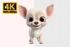 White Puppy Transparent PNG Product Image 1