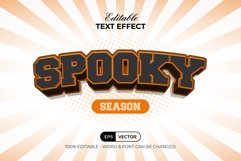 Spooky Text Effect Curved Style Product Image 1