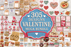 Valentine&#039;s Day Mega Bundle laser cut. 3D Love home decor Product Image 1