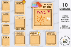 Father&#039;s Day Drawing Plaque Bundle Laser Cut. Father&#039;s Gift Product Image 1