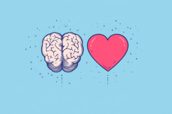 Heart and Brain Background Wallpaper Product Image 1