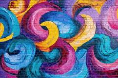 Psychedelic Colors Wall Background Wallpaper Product Image 1