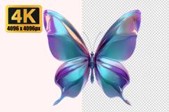 Glossy Butterfly Transparent PNG Product Image 1