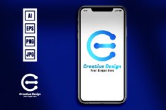 Letter E logo. electronics logo Product Image 1