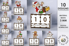 Christmas Countdowns Bundle Lasercut. Countdown Calendar SVG Product Image 1