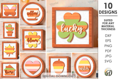 3D Home Signs Bundle Laser Cut. Wall Decor SVG Product Image 1