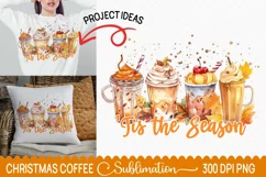 Tis The Season Coffee PNG,Halloween Sublimation Product Image 1