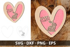 Happy Easter Laser Cut SVG | Easter Laser Cut Decoration Product Image 3