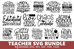 Teacher SVG Bundle - Teacher Design Product Image 1