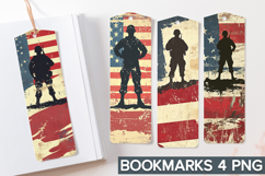 4th of July Bookmarks Sublimation - 4th of July Veteran PNG Product Image 1
