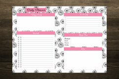 Flowers Pattern A5 Size Notebook Inserts Planner Product Image 2