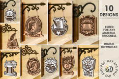 Personalized Book Genre Dividers Bundle Lasercut. Book SVG Product Image 1