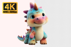 Cute Baby Dinosaur Transparent PNG Product Image 1