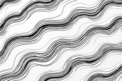 Black White Waves Pattern Background Product Image 1