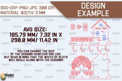 Layered House Key Holders Laser Cut Bundle. Key Holders SVG Product Image 2