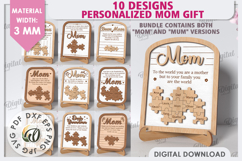Personalized Mom Gift LaserCut Bundle. Mother&#039;s Day Gift SVG Product Image 1