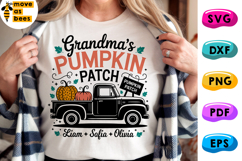 Grandma&#039;s Pumpkin Patch Svg, Png,Halloween Grandma Shirt Svg Product Image 1