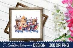 4th Of July Coffee Coffee Sublimation - 4th Of July PNG Product Image 3