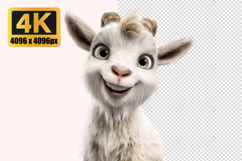 Cheerful Goat Transparent PNG Product Image 1