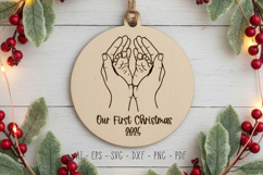 Baby&#039;s First Christmas Ornament Laser Cut Product Image 1