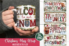 Christmas Mug Wrap Design - Christmas Snowman Sublimation Product Image 1