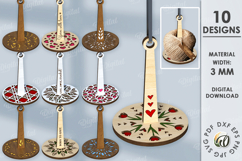 Wooden Wrist Yarn Holders Bundle Laser Cut. Knitters SVG Product Image 1