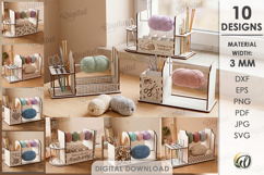 Yarn Holders For Crocheting Bundle Laser Cut. Knitters SVG Product Image 1
