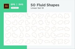 Abstract Fluid Linear Shape Set 50 V 10 Product Image 1