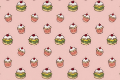 Cupcake Pattern Background Product Image 1