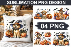 Halloween Dog - Pillow Sublimation PNG Design Product Image 1