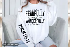 I Am Fearfully And - Christian Sleeve T-Shirt Design Product Image 3