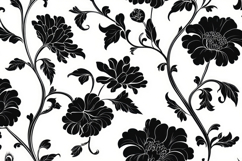 Black and White Pattern Background Wallpaper Product Image 1