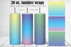 20 oz. Gradient Glitter Tumbler Wrappers Product Image 1