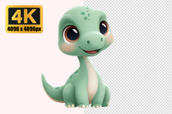 Cartoon Baby Dinosaur Transparent PNG Product Image 1