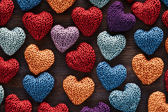 Knitted Heart Background Wallpaper Product Image 1