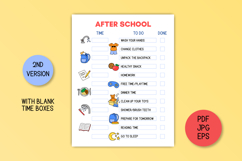 After School Checklist Printable | Kids Daily Routine Chart Product Image 3
