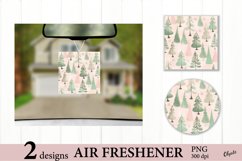 Car Air Freshener Sublimation. Christmas Tree Air Fresh PNG Product Image 1