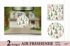 Car Air Freshener Sublimation PNG. Christmas Tree Air Fresh Product Image 1